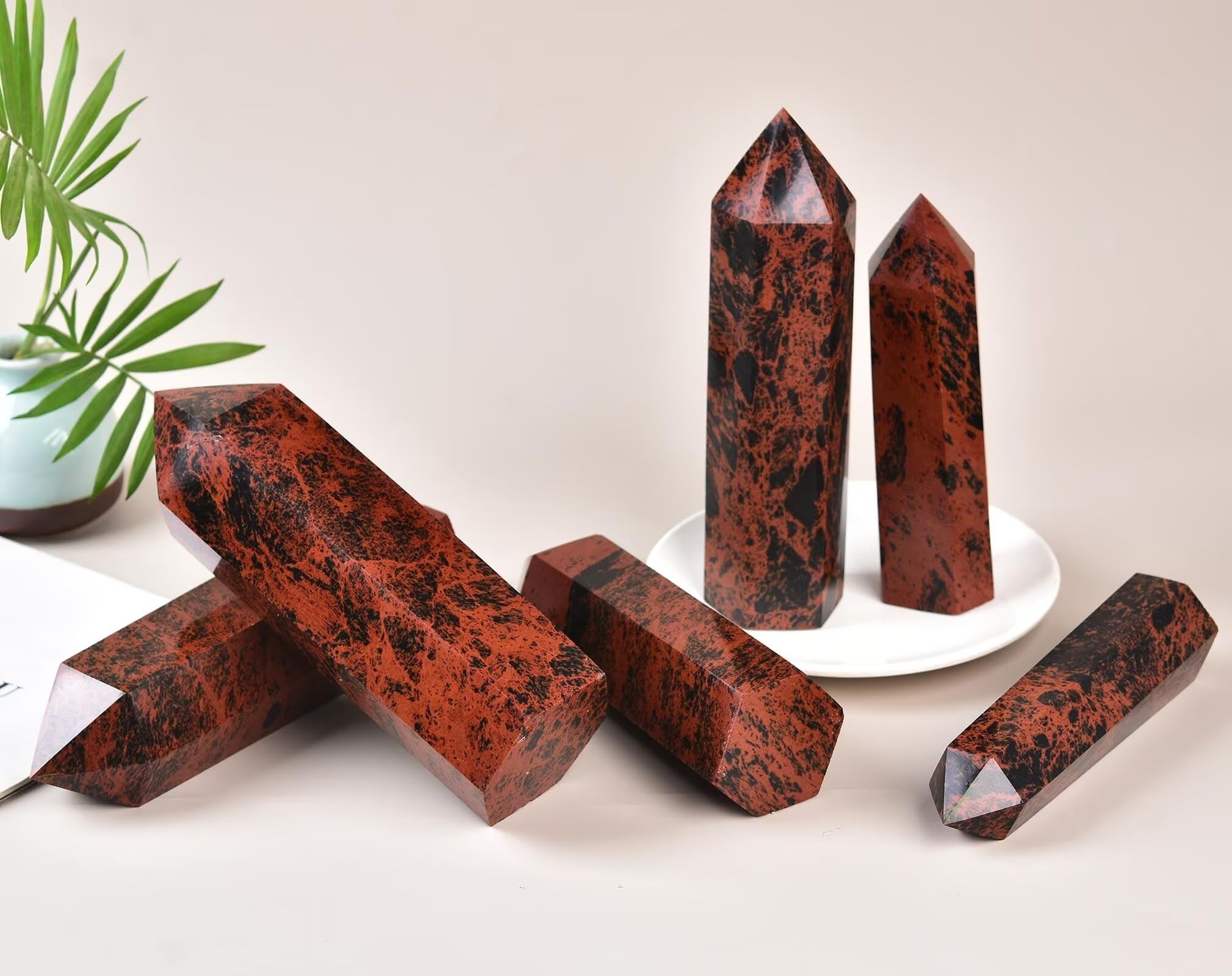 VIZYTOU Mahogany Obsidian decor ideas enhancing room aesthetics.