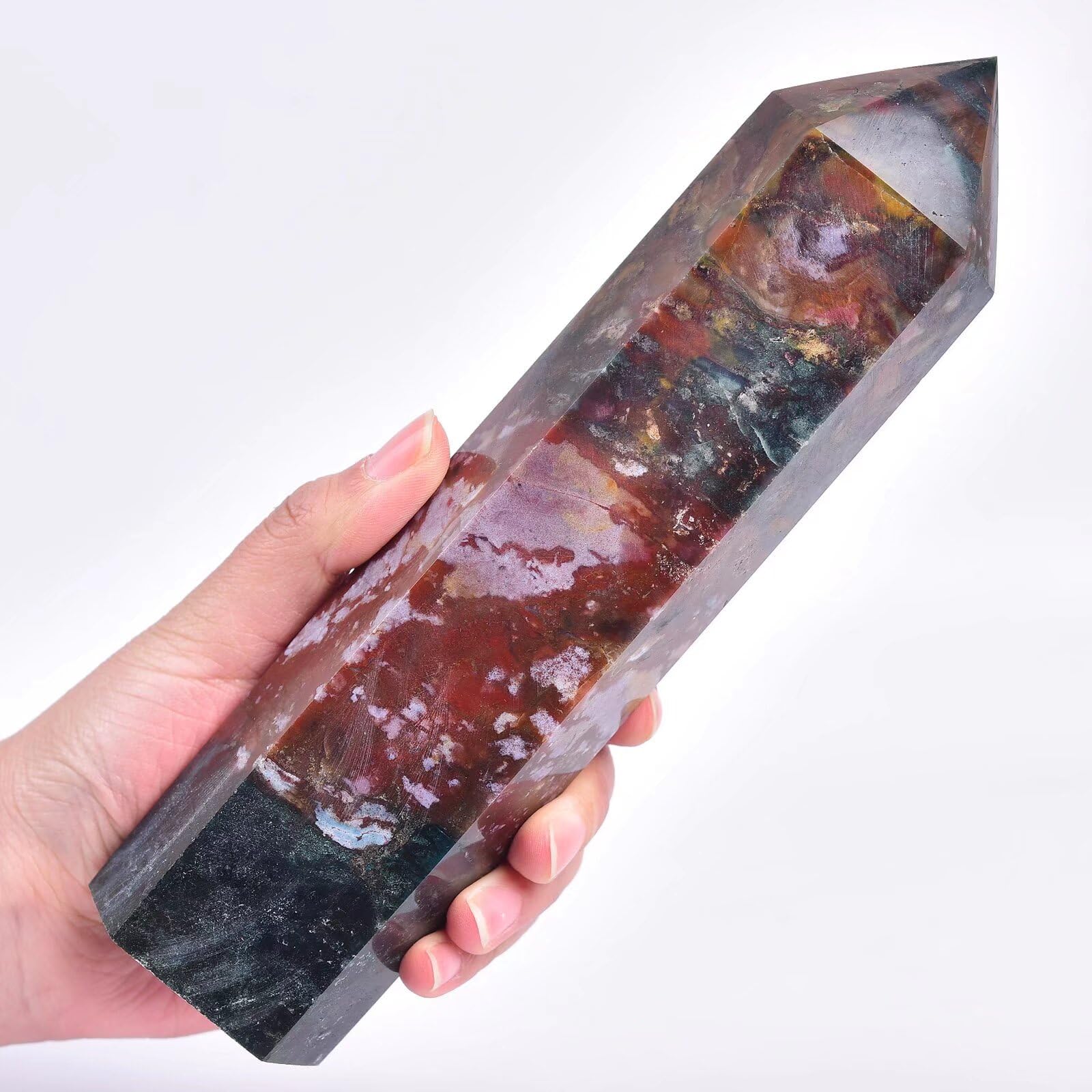 Vizytou Ocean Jasper in a home office as a striking decor accent.