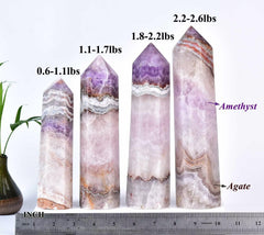 VIZYTOU crystal obelisk supports balance and focus during meditation or yoga sessions