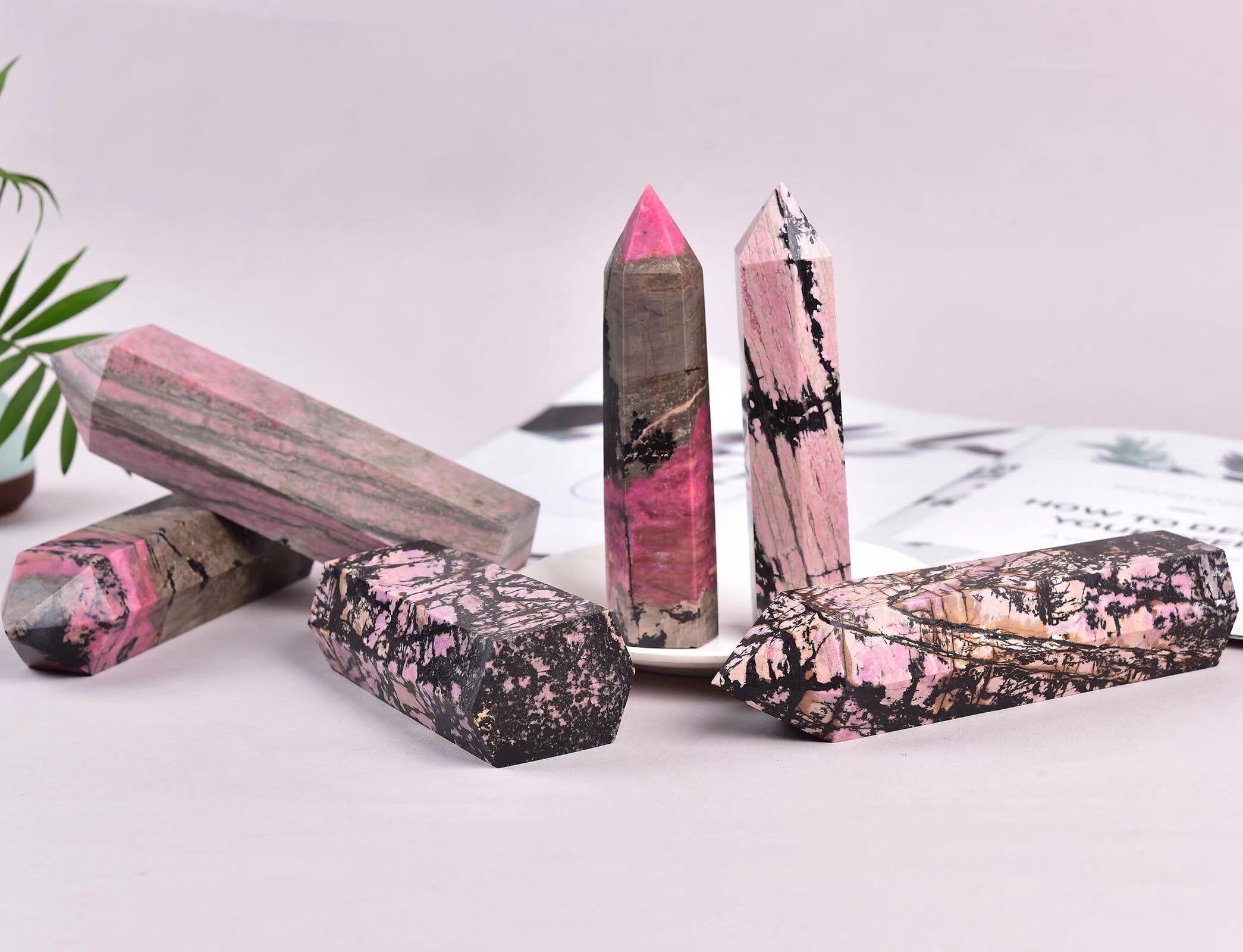 Vizytou Rhodonite Tower Obelisk gift-ready packaging for special occasions