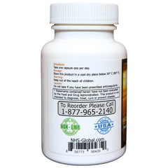 vk2 bottle side with pharma-grade yellow color signaling premium quality