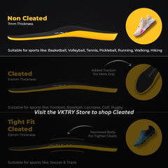 Close-up of VKTRY Gold carbon fiber texture for stable cushioning.
