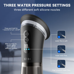 VLINGQI kit highlights three water pressure modes for personalized cleaning.