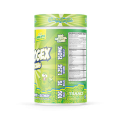 Glass of Aminogex Ultra drink ready to hydrate during training.