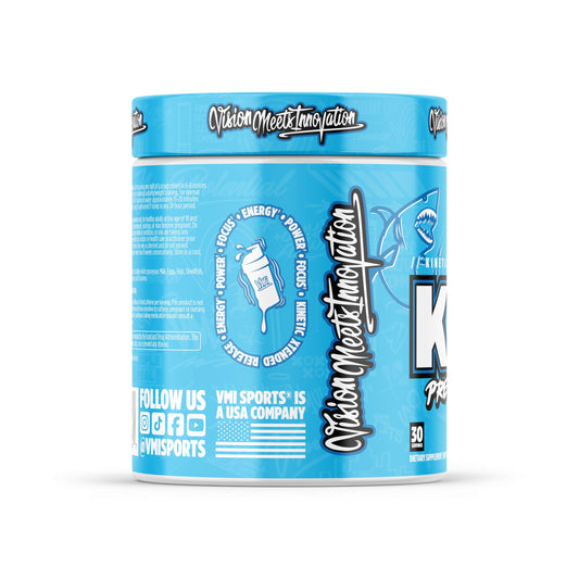 VMI Sports KXR scoop with Blue Shark Gummy flavor for quick mix.