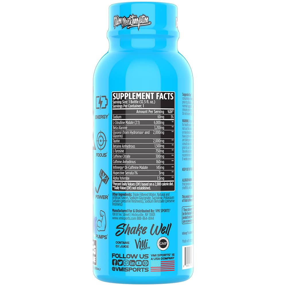 VMI KXR RTD single bottle, on-the-go pre-workout solution