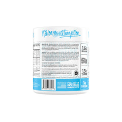 VMI Sports KXR Sport Blue Shark Gummy label close-up highlights ingredients and benefits.