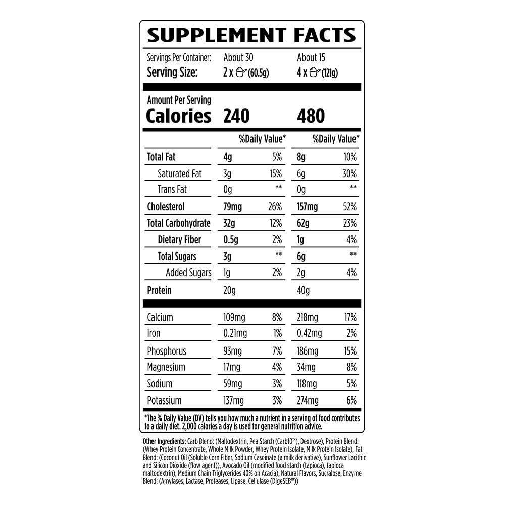 VMI Sports Major Mass bag with scoops ready for use