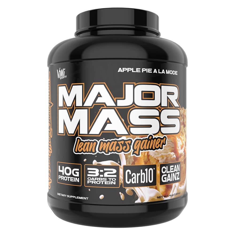 VMI Sports Major Mass bottle front view showing packaging for lean mass support