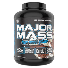 VMI Sports Major Mass bottle highlights macro-balanced lean mass support for training sessions