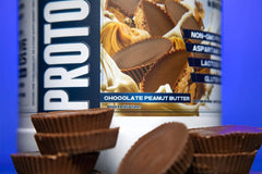 VMI Sports ProtoLyte flavor chocolate peanut butter invites satisfying low calorie protein