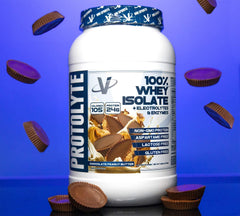 VMI Sports ProtoLyte non-GMO badge suggests clean, high quality protein