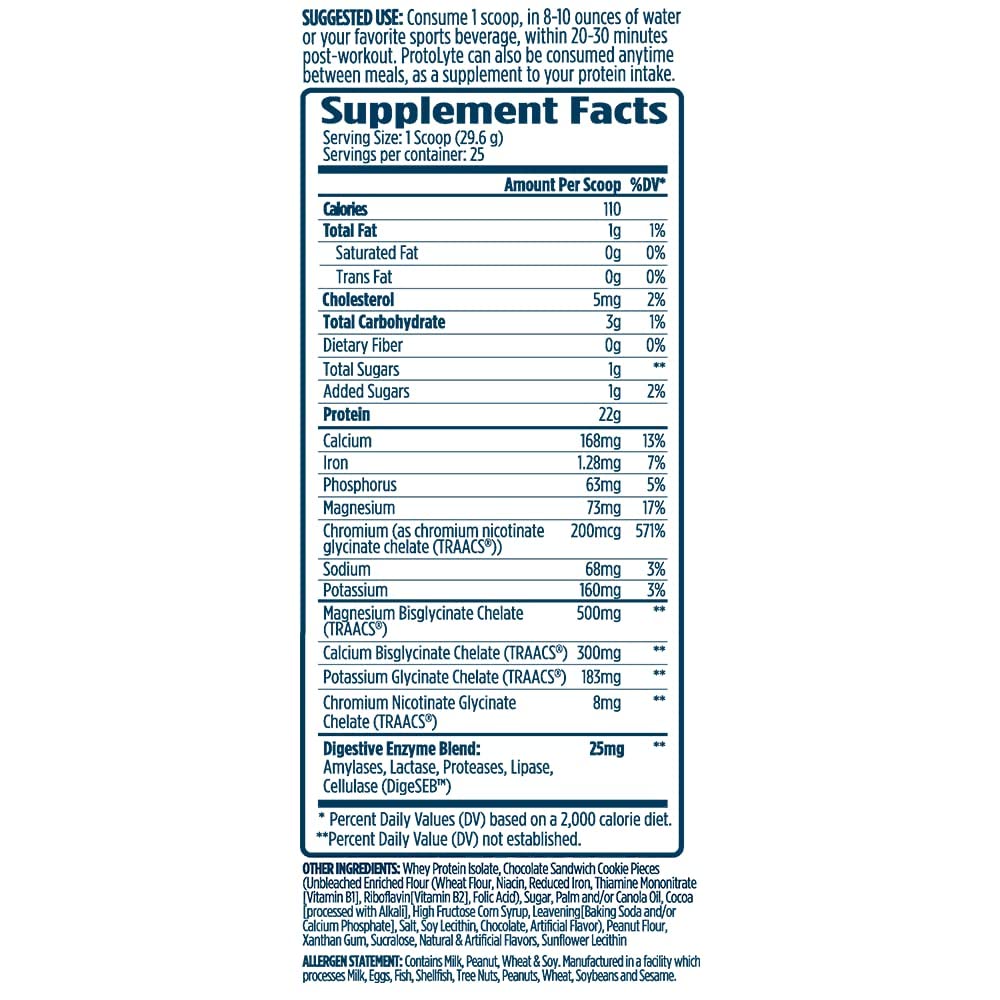 Peanut Butter Cookies and Cream ProtoLyte flavor in a shake-ready setup
