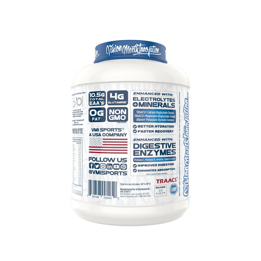 VMI Sports ProtoLyte shake with ice ready for a post-workout refresh.
