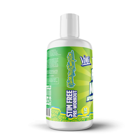 Close-up of Pump N Flow liquid form for fast-acting pre-workout support.