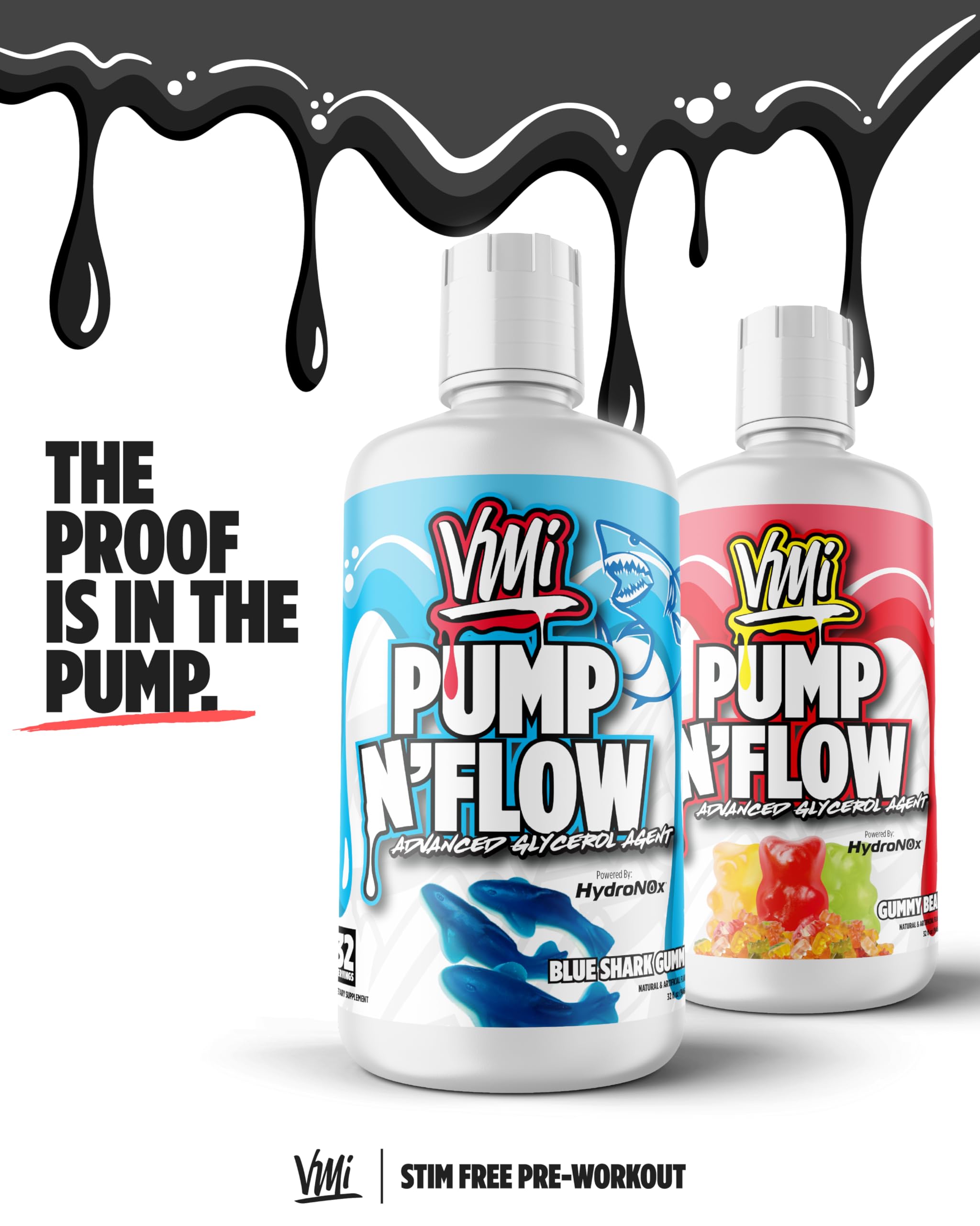 USA-made badge on packaging for VMI Sports Pump N Flow.