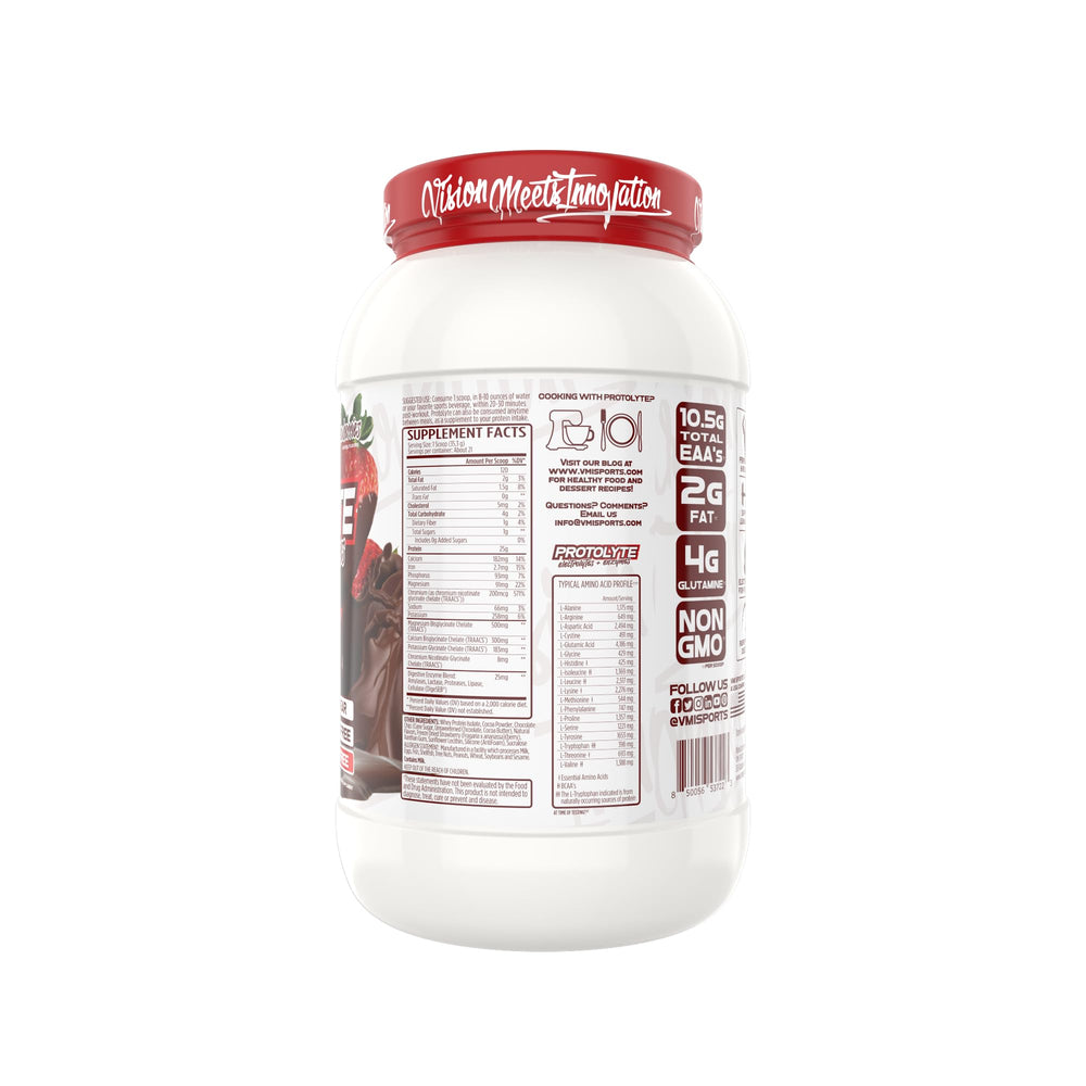 ProtoLyte whey isolate in shaker bottle for quick, digestible recovery.