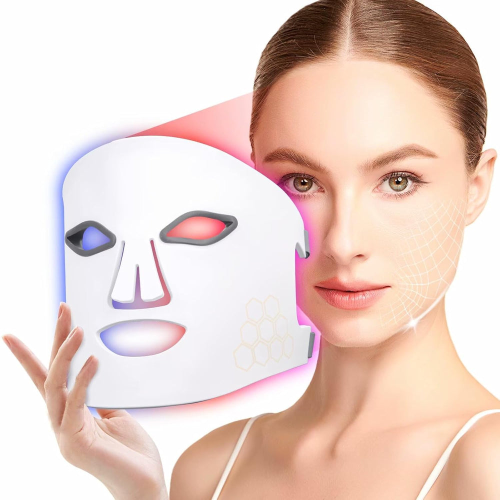 Vnvfd LED light therapy mask FM-01 for full-face wrinkles and acne.