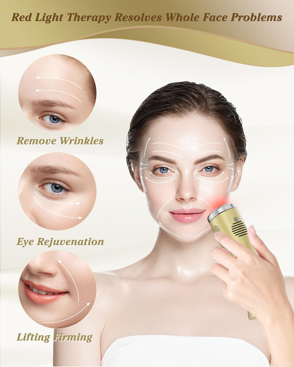 VOFEL hand-application close-up showing targeted massage for improved complexion.