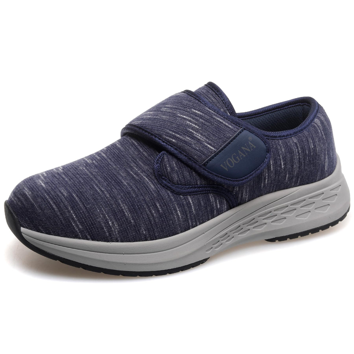 Vogana diabetic shoes blue side view showing lightweight support