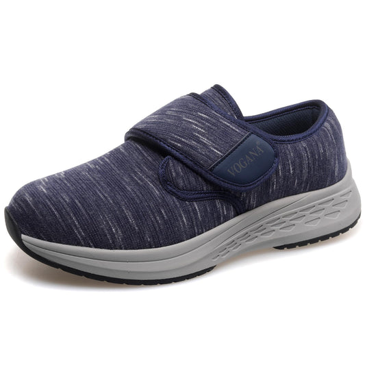 Vogana diabetic shoes blue side view showing lightweight support