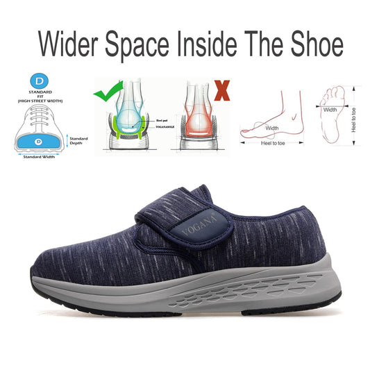 Vogona diabetic shoes for men with adjustable width offer a customizable fit.