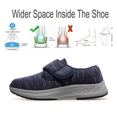 Vogona diabetic shoes men breathable stretch knit upper helps feet stay dry