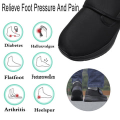 Vogona seamless upper minimizes irritation for sensitive, swollen-feet wearers.