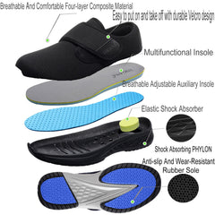 Vogona lightweight construction image, showcasing easy walking on swollen feet.