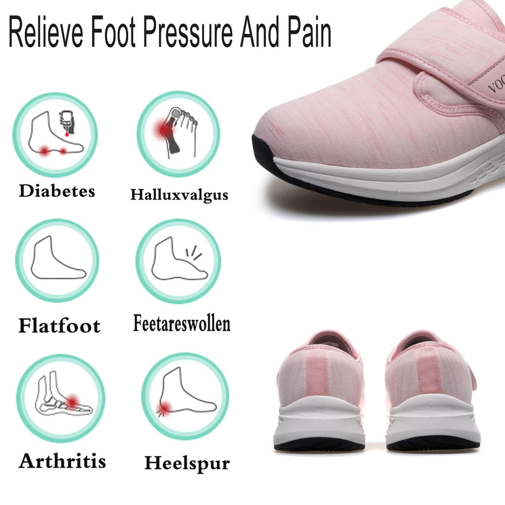 Vogana diabetic shoes for women, seamless upper, reduces skin irritation