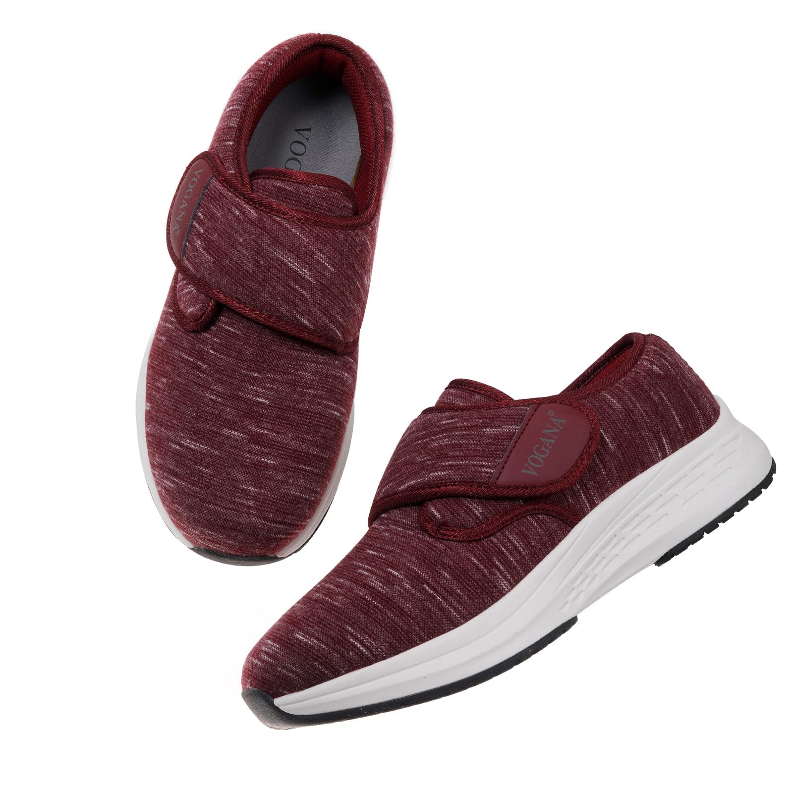 Vogana adjustable strap, easy fit for swollen feet all day.