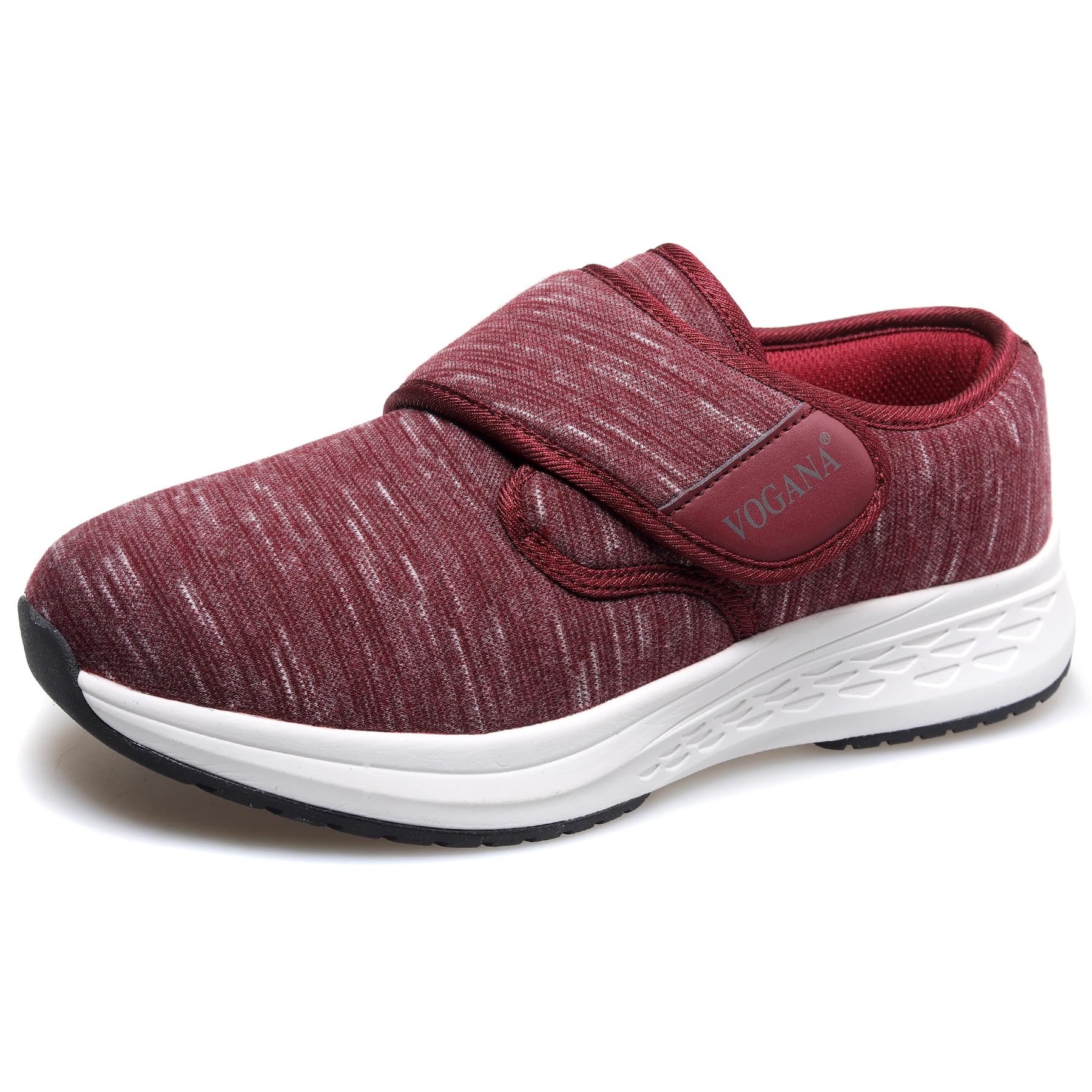 Vogana diabetic shoes for women, upper side view, lightweight comfort for swollen feet.