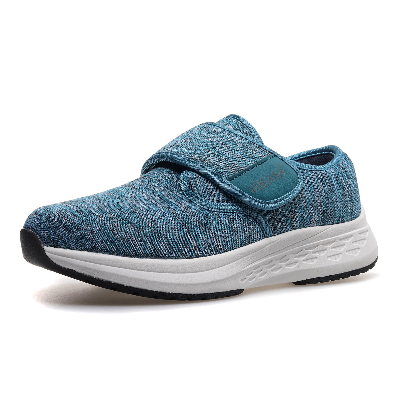 Vogana diabetic shoes blue packaging view, ready-to-wear in daily routines.