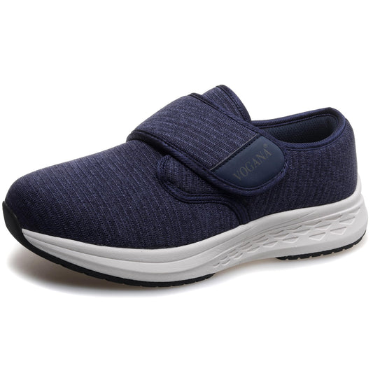 Vogana diabetic shoes front view with adjustable width for swollen feet comfort.