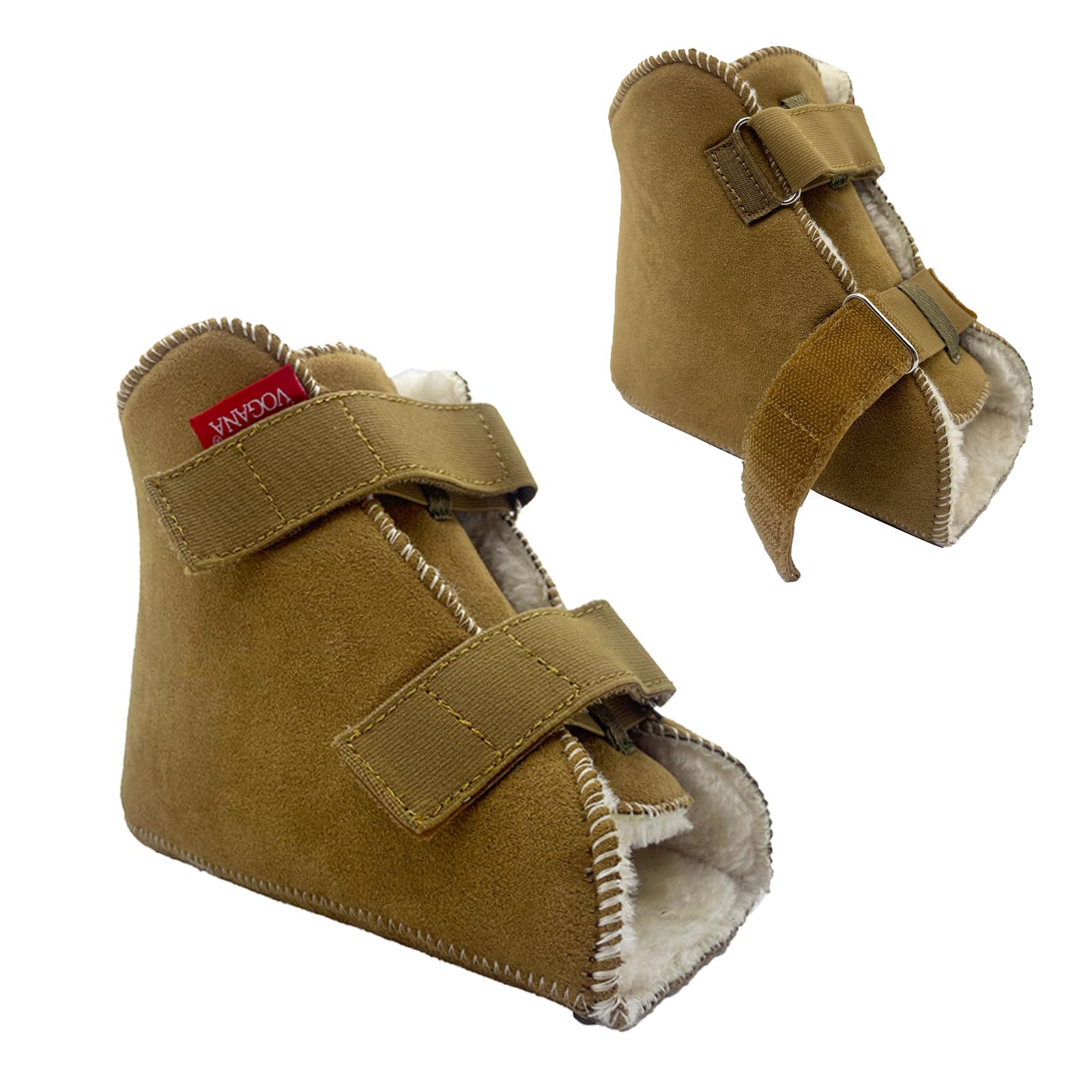 Vogona Fuzzy Heel Protector with adjustable Velcro offers secure foot support