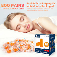 VOISEN ear plugs slow rebound insert for snug fit