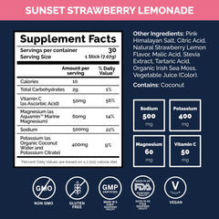 Voli Electrolytes Pina Colada packet in glass supports on-the-go hydration.