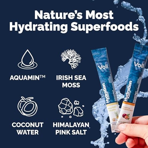 Voli Electrolytes Passionfruit packets mix instantly for electrolyte intake.