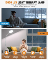 Volisun gooseneck adjustable head demonstrates precise desk or bed illumination.