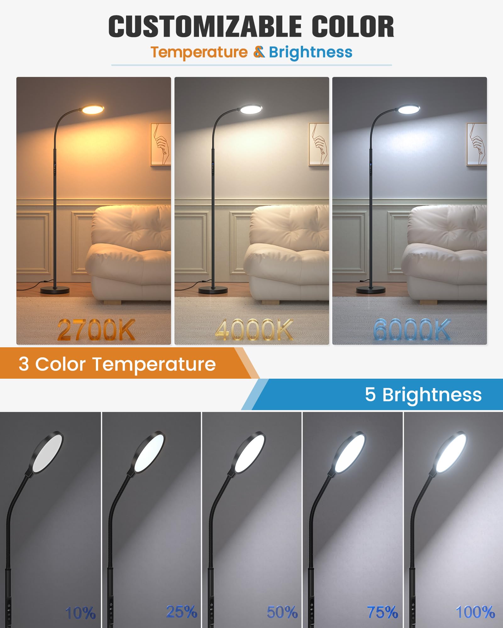 VOLISUN 2700K warm white offers cozy evenings.