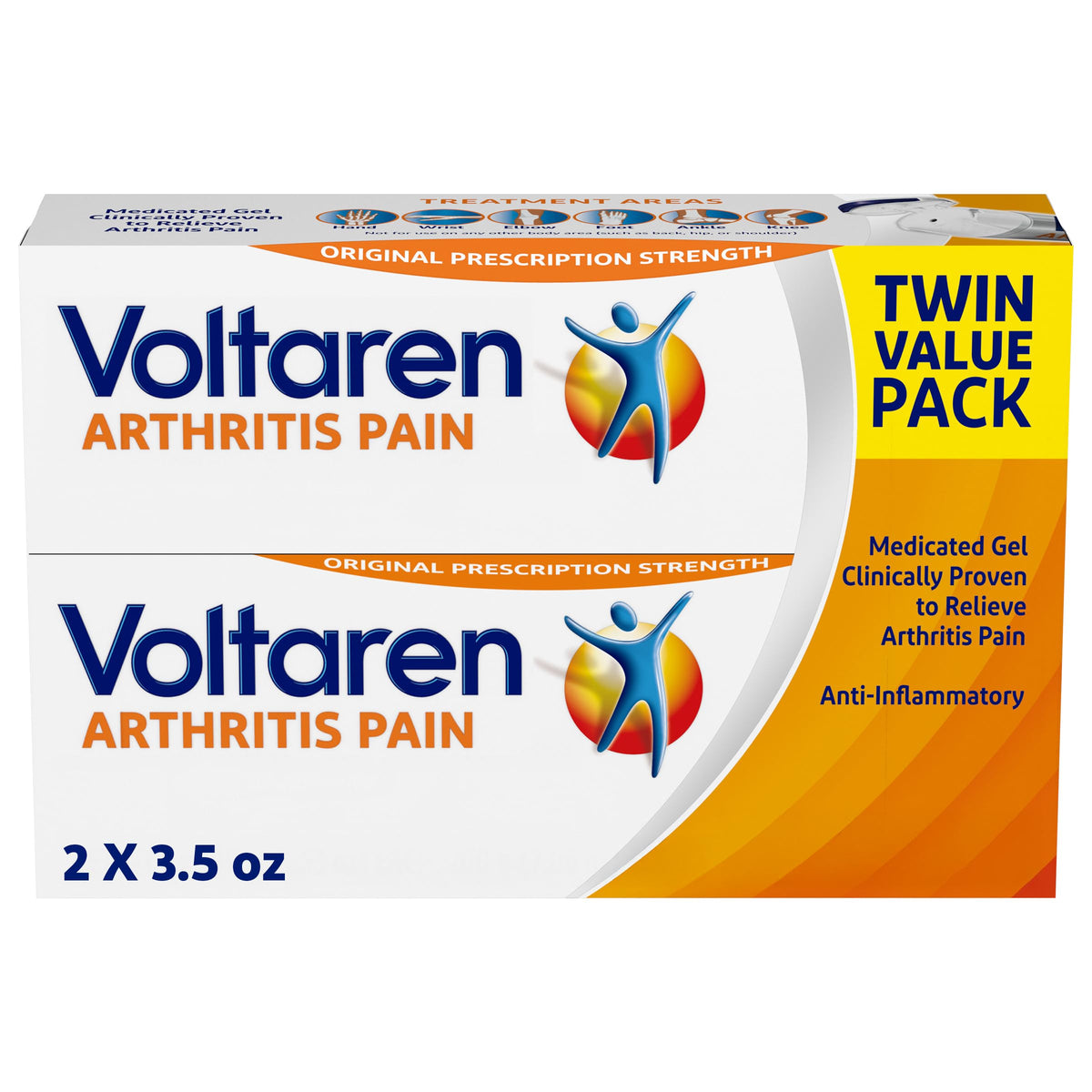 Voltaren Arthritis Pain Gel two-tube package ready for targeted joint relief
