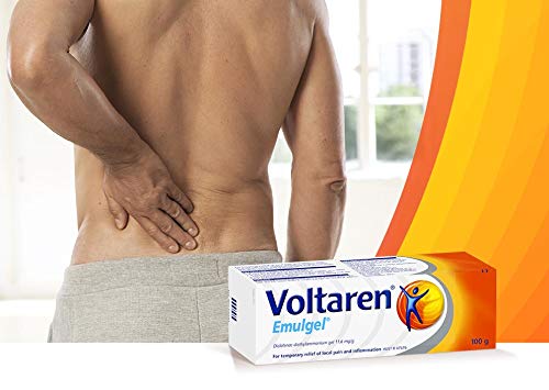 Voltaren Pain Gel Set applying on knee demonstrates use.