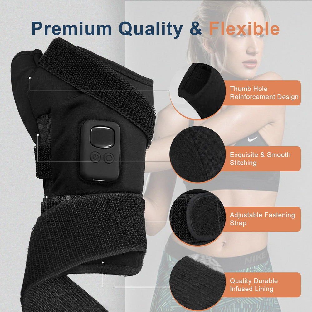 VoodooSpot glove-style design supports typing and reading while heating.