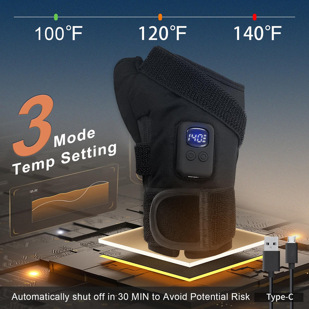 VoodooSpot thumb-zone heat concentrates warmth around the thumb area for easier movement.