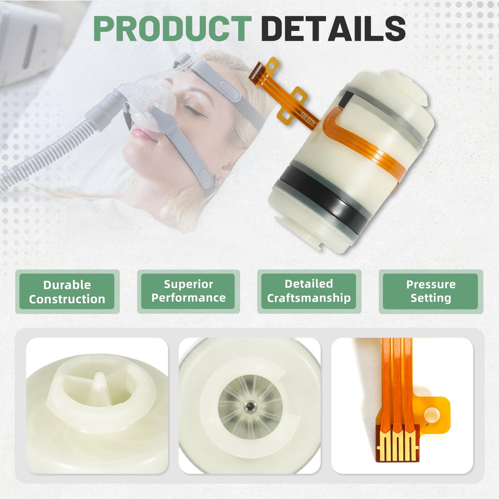 VORGENS CPAP motor for S11 AirMini module, compact reliable replacement.