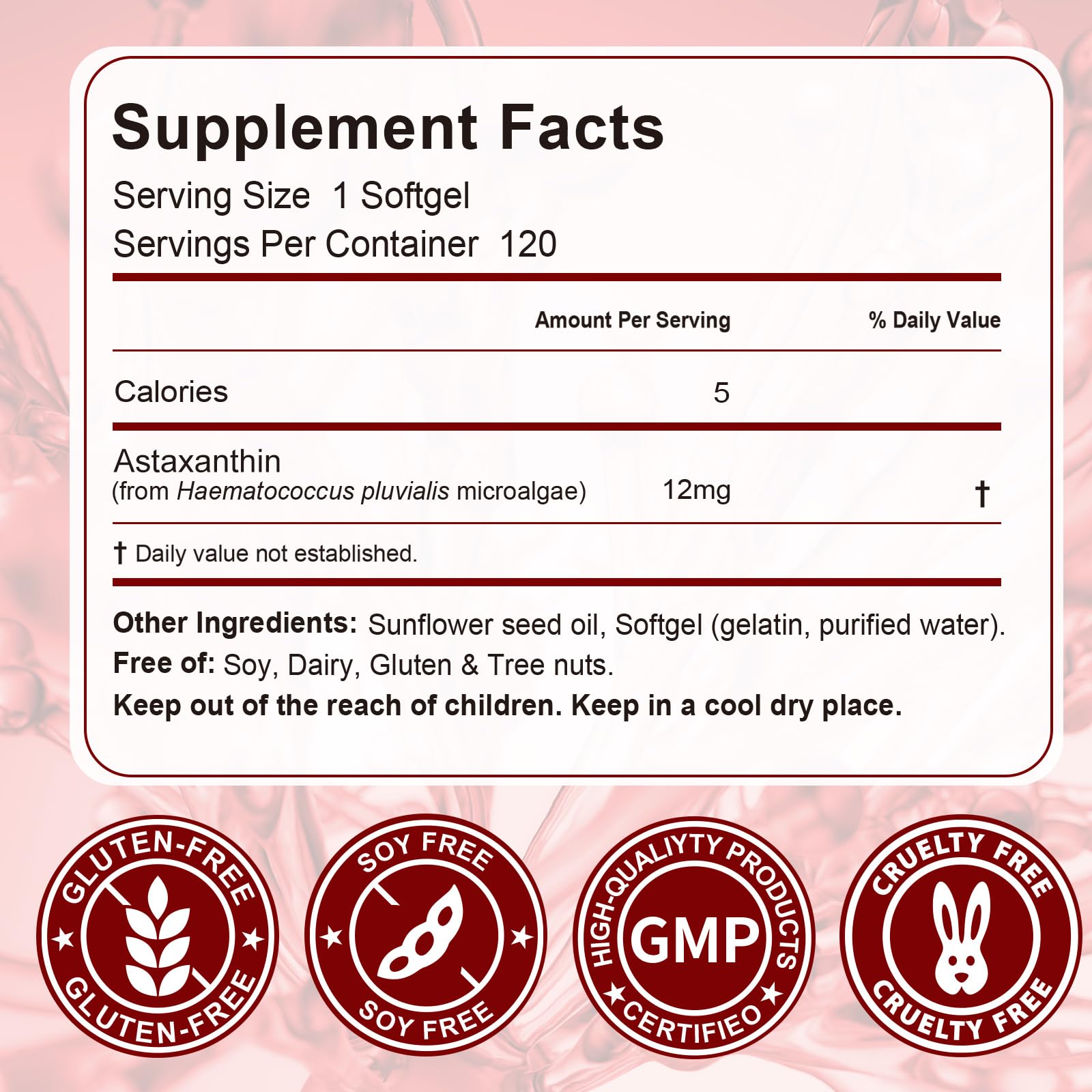 Vortexonix Astaxanthin for active living supports eye and circulation benefits.