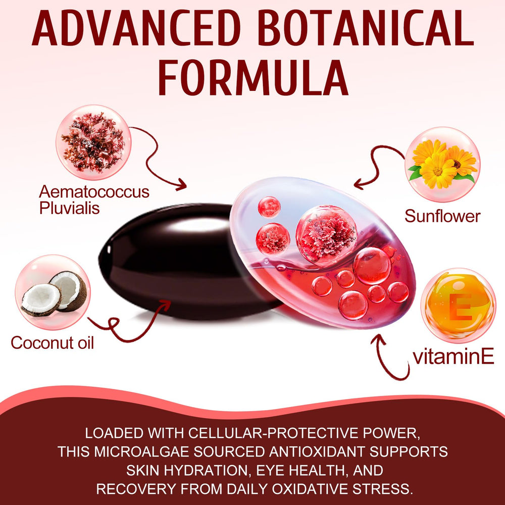 Vortexonix Astaxanthin softgels sealed for easy daily intake.