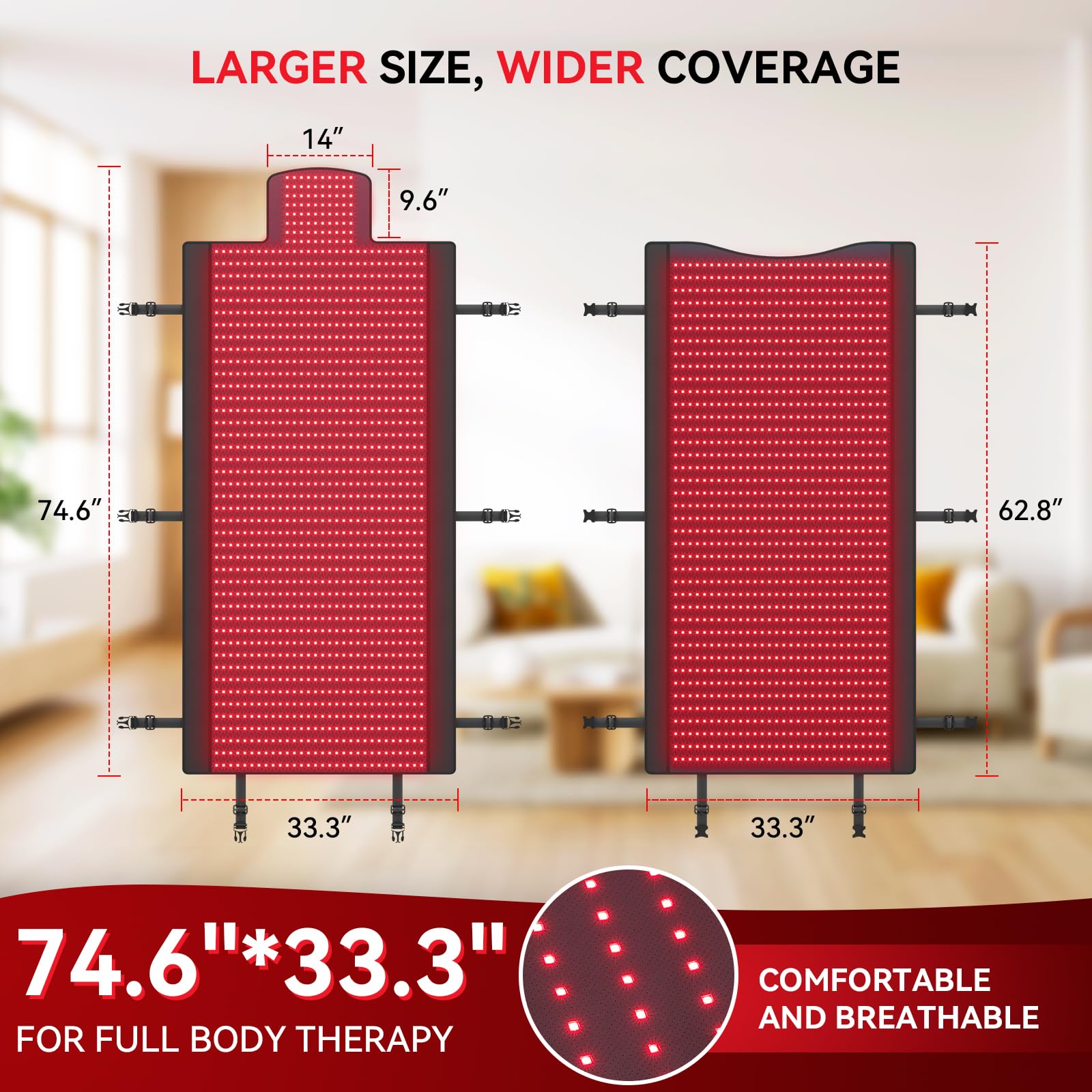 Vortro cocoon setup view highlighting immersive full‑body therapy at home
