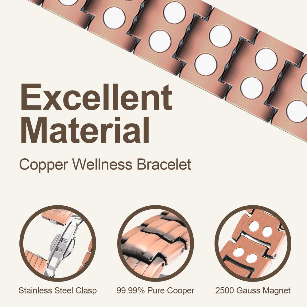 Sizing tool with 9-inch links demonstrates quick bracelet adjustment