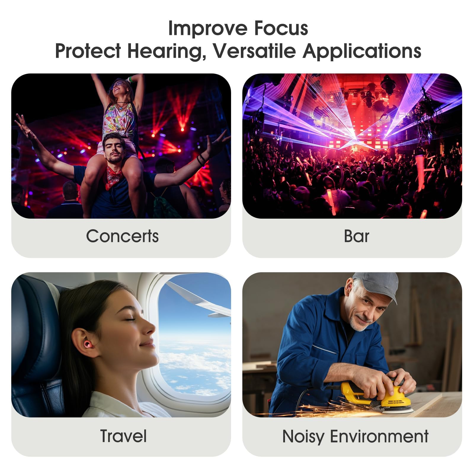 Vosaf ear plugs compact-case make travel easy and discreet.